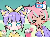 Cute Girl Avatar Maker background
