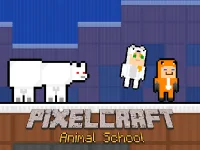 PixelCraft Animal School background