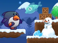 Penguin Fishing background