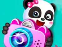 Baby Panda Photo Studio Game background
