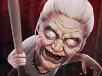 scary granny escape background