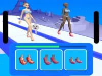 Walkers of fashion background