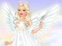 Sweet angel dress-up background