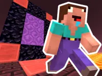 Noob Steve Nether background