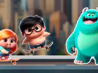 Mien and Bugr Skate background