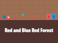 Red and Blue Red Forest background