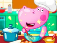 Hippo Cooking School: Game for Girls background