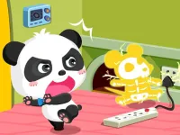 Baby Panda Home Safety background