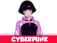 Cyberpunk 3D Game background