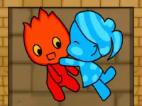 Red Boy and Blue Girl background