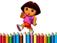 BTS Dora Coloring Book background
