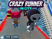 Crazy Runner in City background