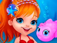 Cute Mermaid Dress Up background
