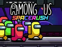 Among Us Space Rush background