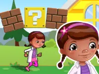 Dottie Doc Super Adventure Run : corona virus Shoo background
