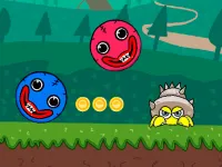 Blue and Red Ball background