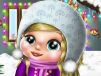 Baby Winter Dress up background