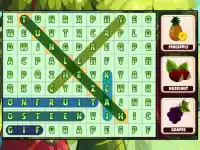Word Search Fruits background