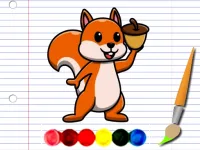 Squirrel Coloring Adventure background