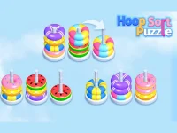 Hoop Stack Sort Puzzle 3D Game background
