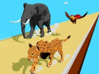 Animal Transform Race 3D background