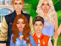 Superstar Family Dress Up Game background