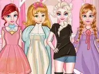Princess Paper Doll Style Dress Up background
