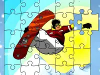 Snowboarder Freestyle Jigsaw background