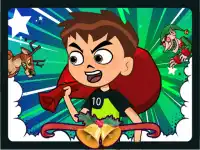 Ben 10 Christmas Run background