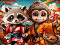 Kung Fu Little Animals background