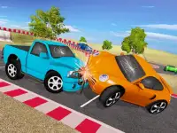 Mini SuperCars Racing Crashing background