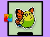 Cute Budgie Puzzle background