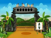 Rocky Village Escape background