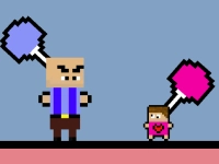 Angry Dad Cute Baby background
