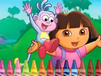 Dora the Explorer 4 Coloring background