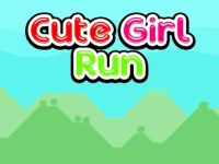 Cute Girl Run background