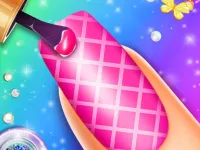 Nail Salon Night background