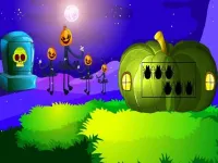 Halloween Pumpkin Forest Escape background