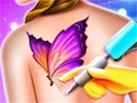 Funny Tattoo Shop Game background