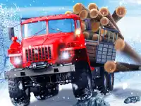 Truck Driver Snowy Roads background