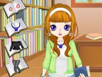 Library Girl Dressup background