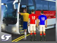 Bus Transport Footbal Players background