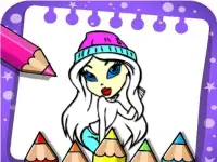 Easy Bratz Coloring background