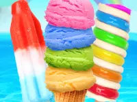 Rainbow Ice Cream And Popsicles background