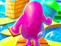 Super ShortCut The Fall Running Guys 3D background