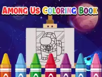Among Us Coloring Books background