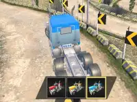 Road Train Truck Driving background