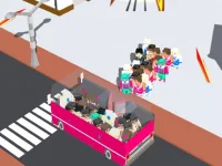 Overloaded Transport Bus Passagers background