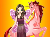 Fairy and Unicorn background