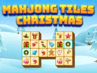 Mahjong Tiles Christmas background
